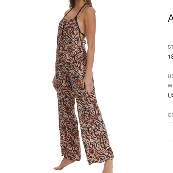Tori Praver Swimwear Pants - Tori Praver Tiger Jumpsuit NWT